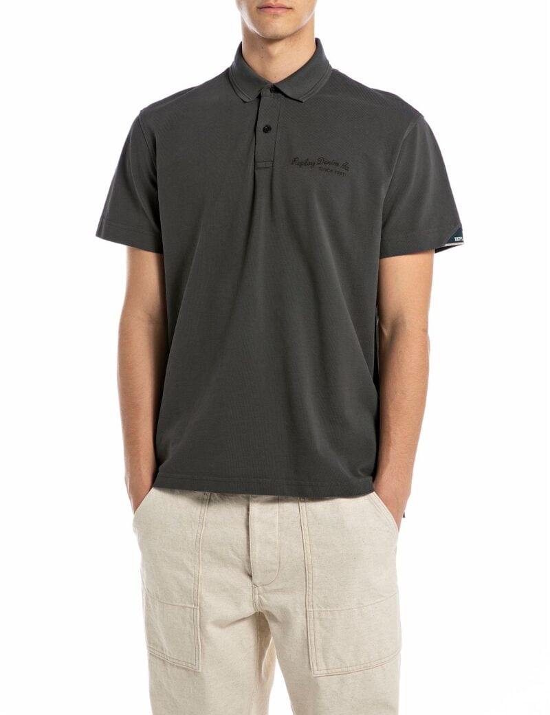 blackboard cotton pique polo