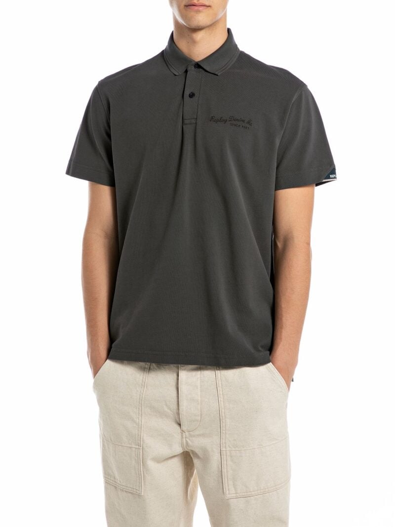 blackboard cotton pique polo