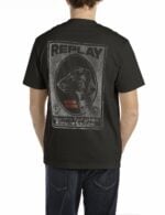 black crew neck t shirt with vintage print