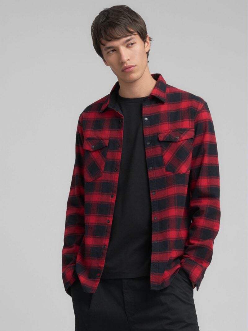 denim shirt with lettering denim shirt with lettering
