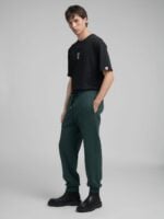 regular fit fleece joggers