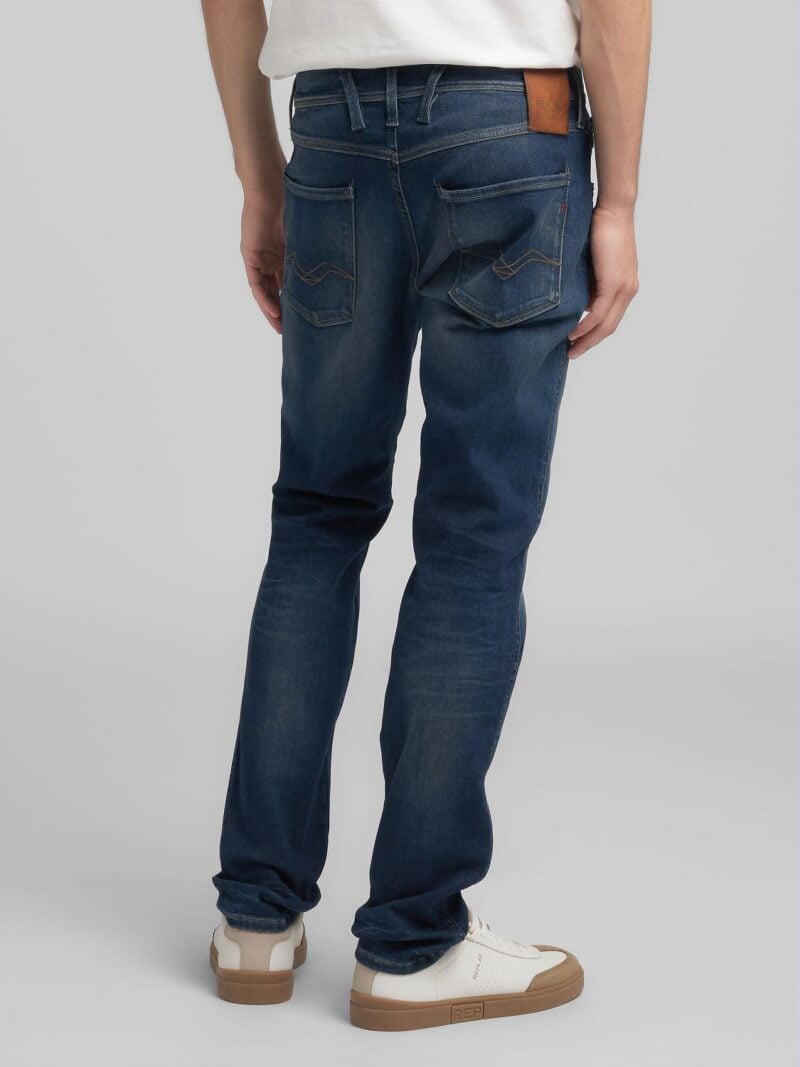 anbass slim fit dark wash hyperflex den