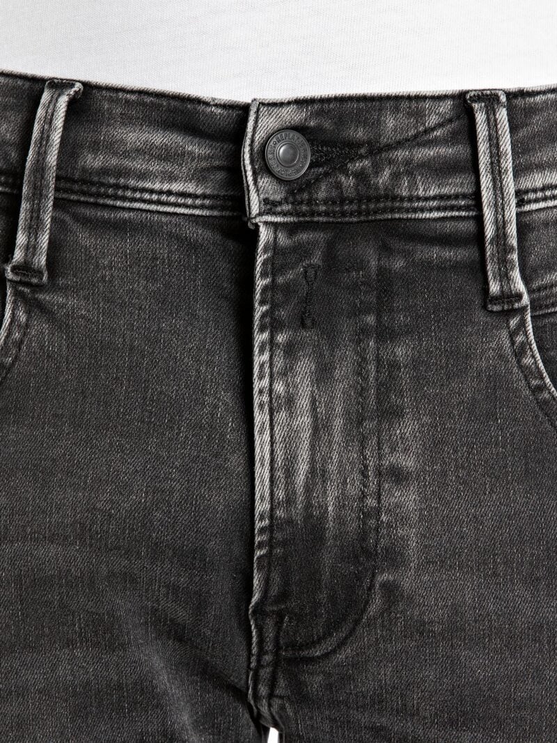 anbass slim fit dark grey stretch denim