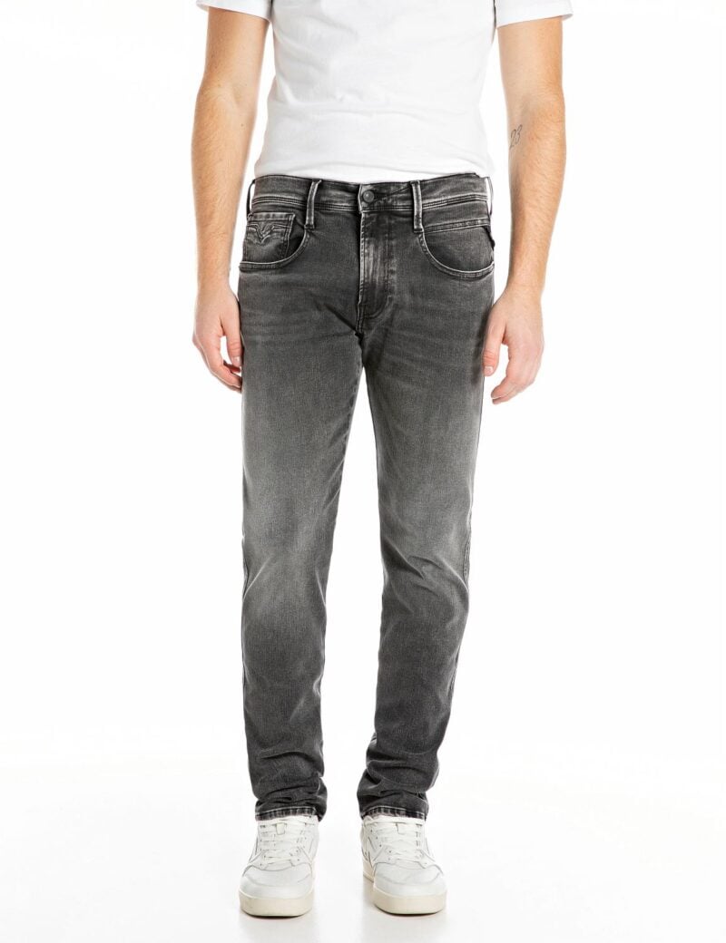 anbass slim fit dark grey stretch denim anbass slim fit dark grey stretch denim