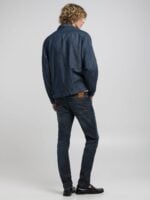 anbass slim fit dark blue stretch denim