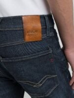 anbass slim fit dark blue stretch denim