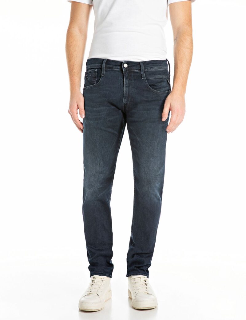 anbass slim fit dark blue denim
