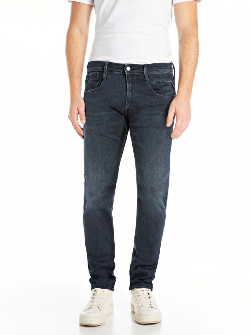 anbass slim fit dark blue denim
