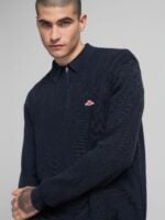dark blue regular fit jumper