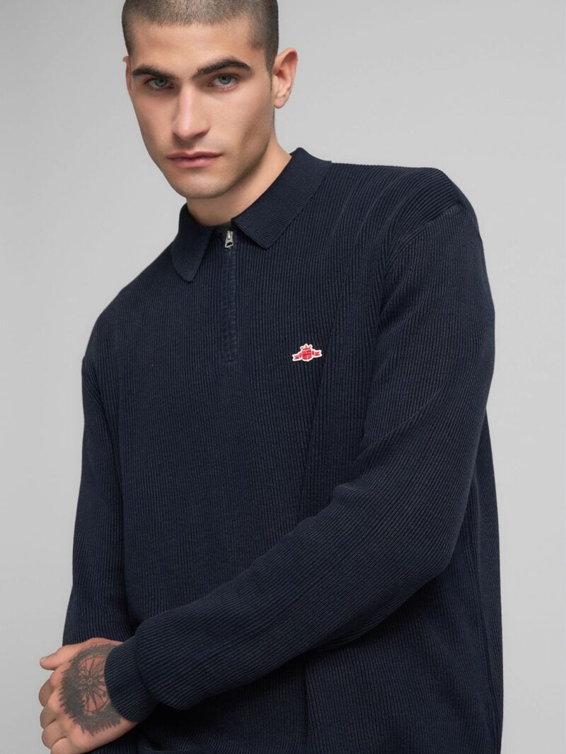dark blue regular fit jumper
