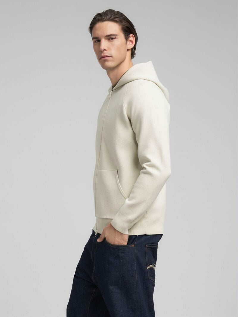 snow white full zip sweatshirt