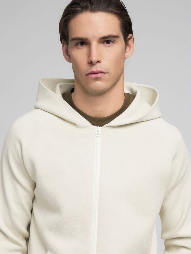 snow white full zip sweatshirt