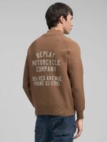 tobacco full zip sweat