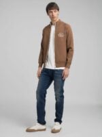 tobacco full zip sweat