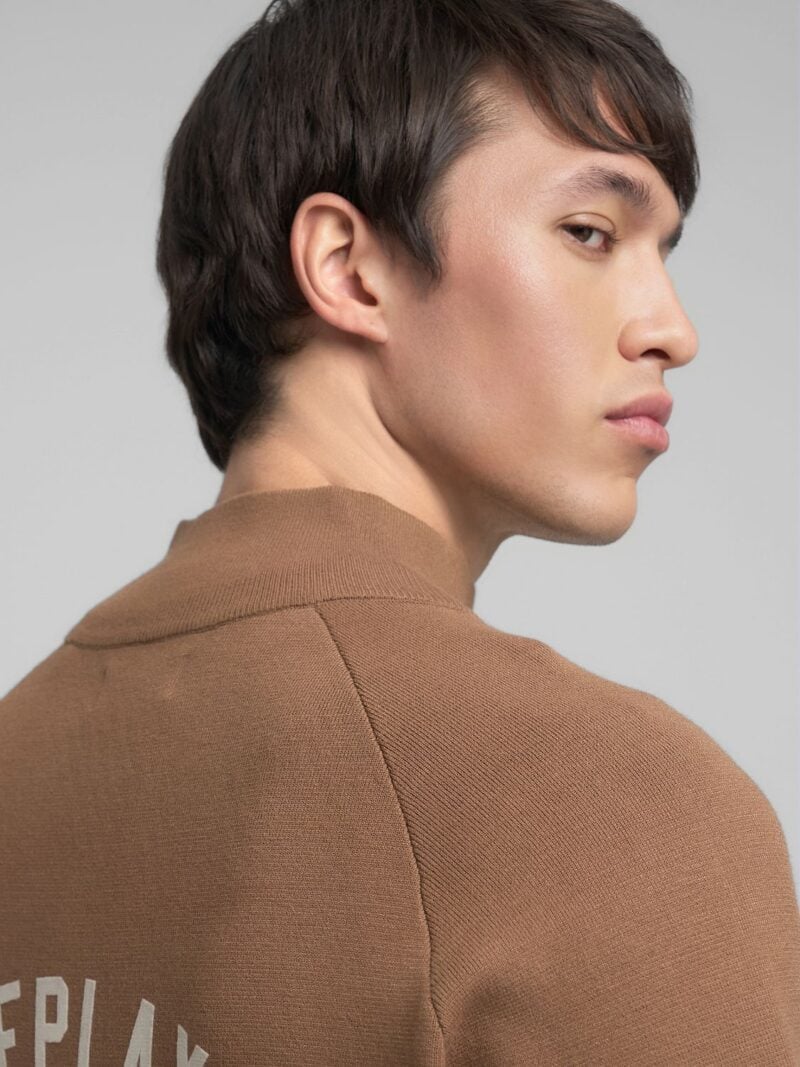tobacco full zip sweat
