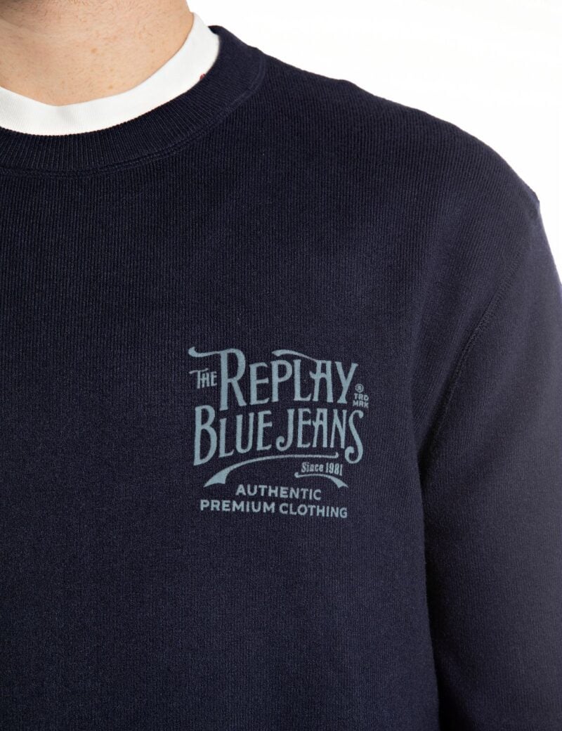 dark blue jeans knit