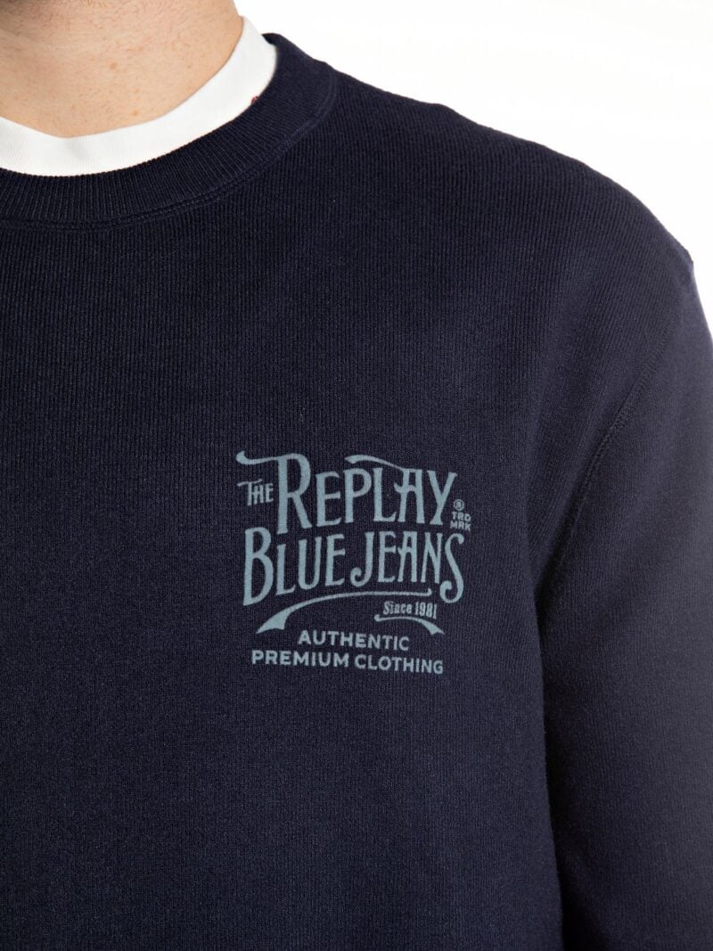 dark blue jeans knit