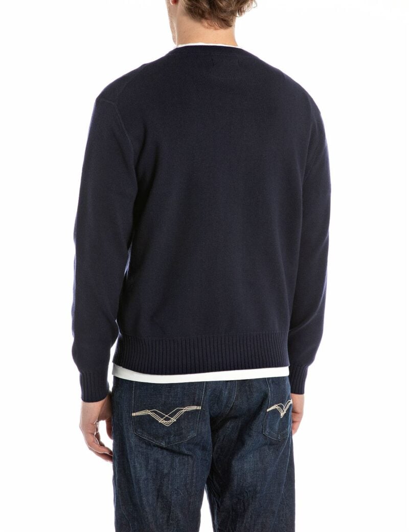 dark blue jeans knit