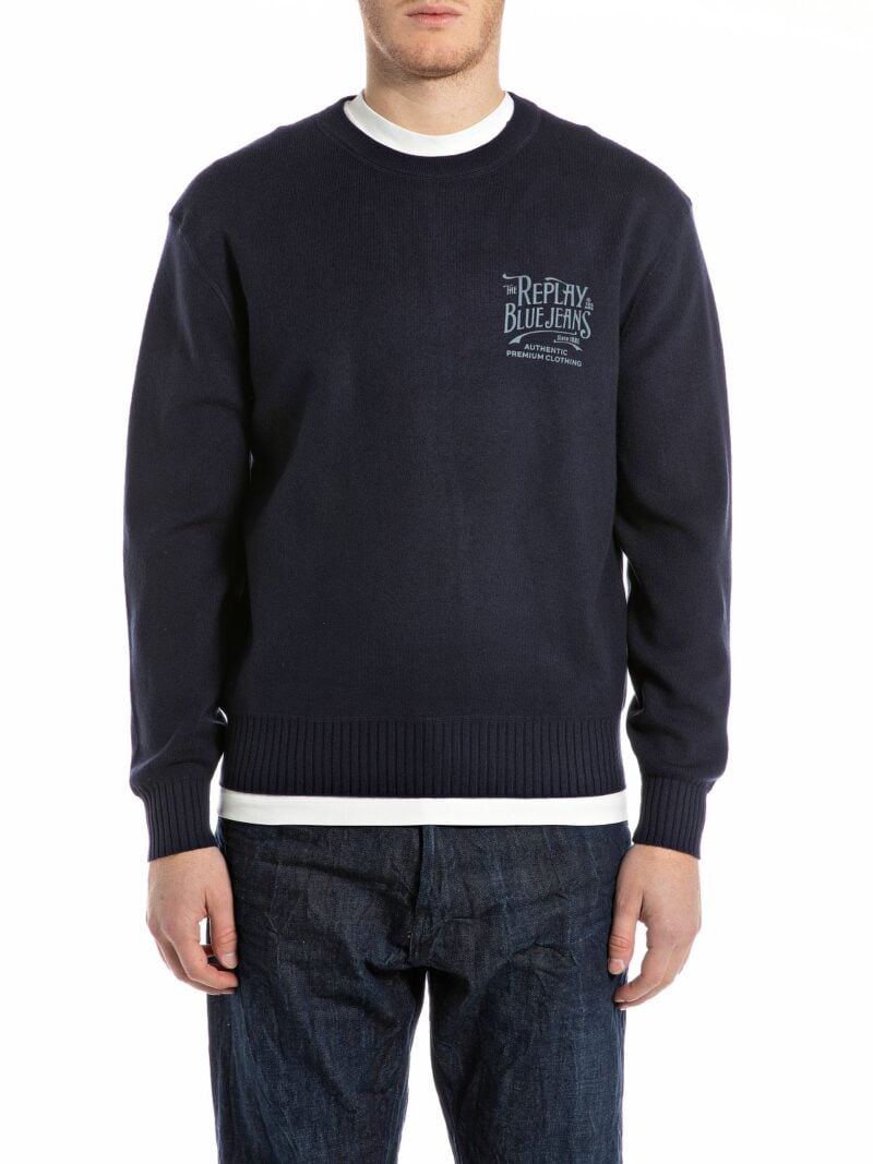 dark blue jeans knit