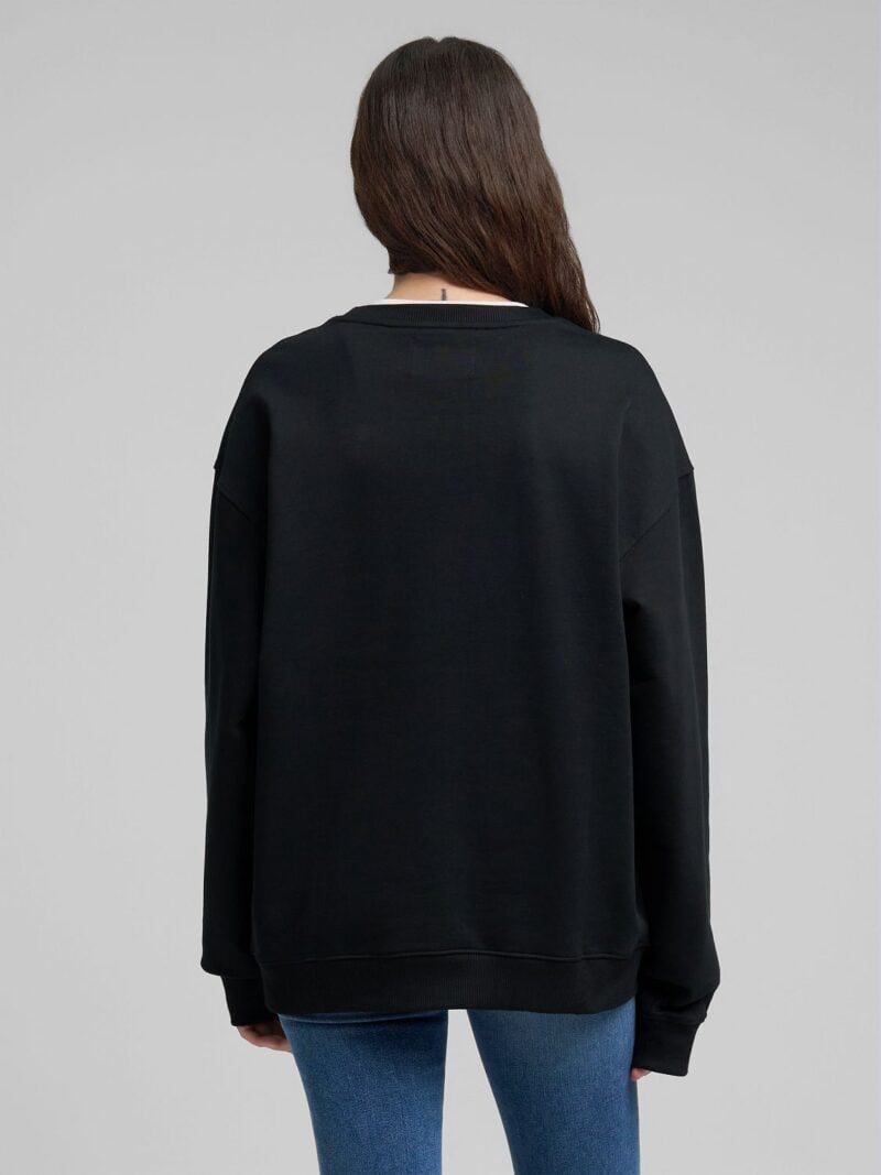 black cotton fleece sweatshirt (copy)