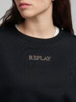 black cotton fleece sweatshirt (copy)