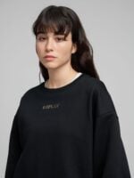 black cotton fleece sweatshirt (copy)