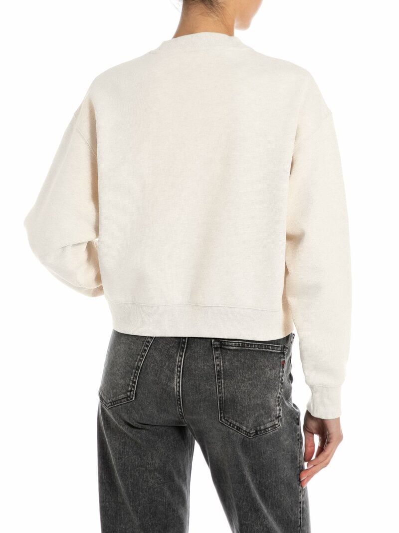 black sweatshirt with logo and rose print (copy)