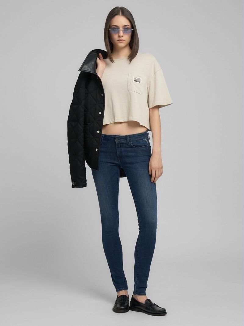 cropped t shirt with pocket