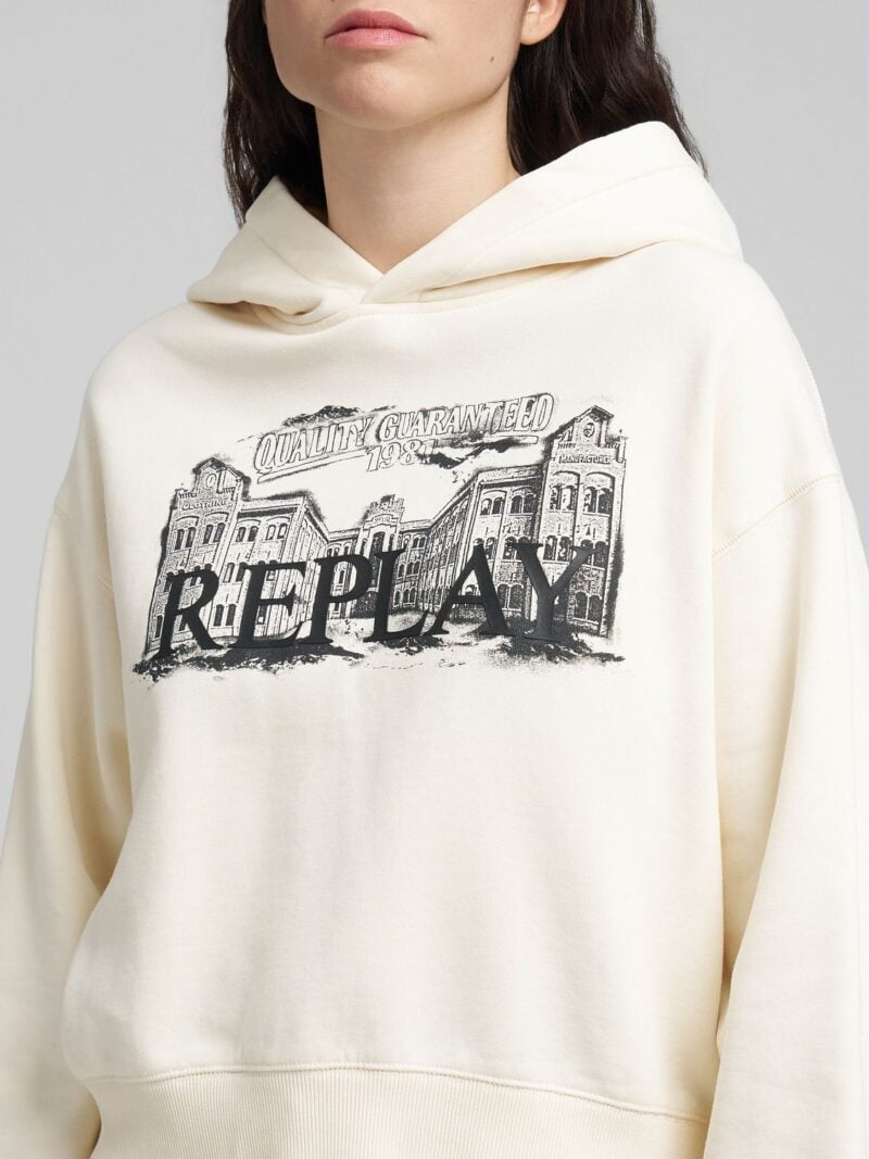winter white graphic hoodie