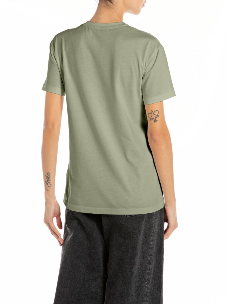 black jersey t shirt with lettering