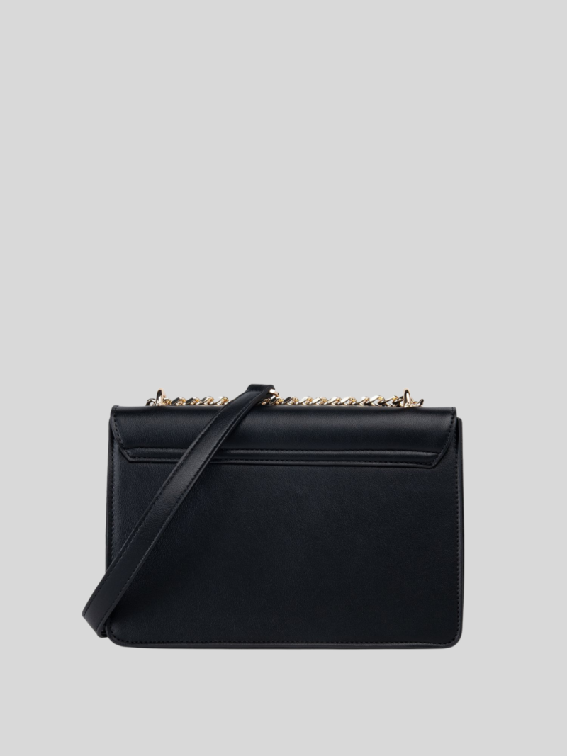 solid crossbody bag with logo