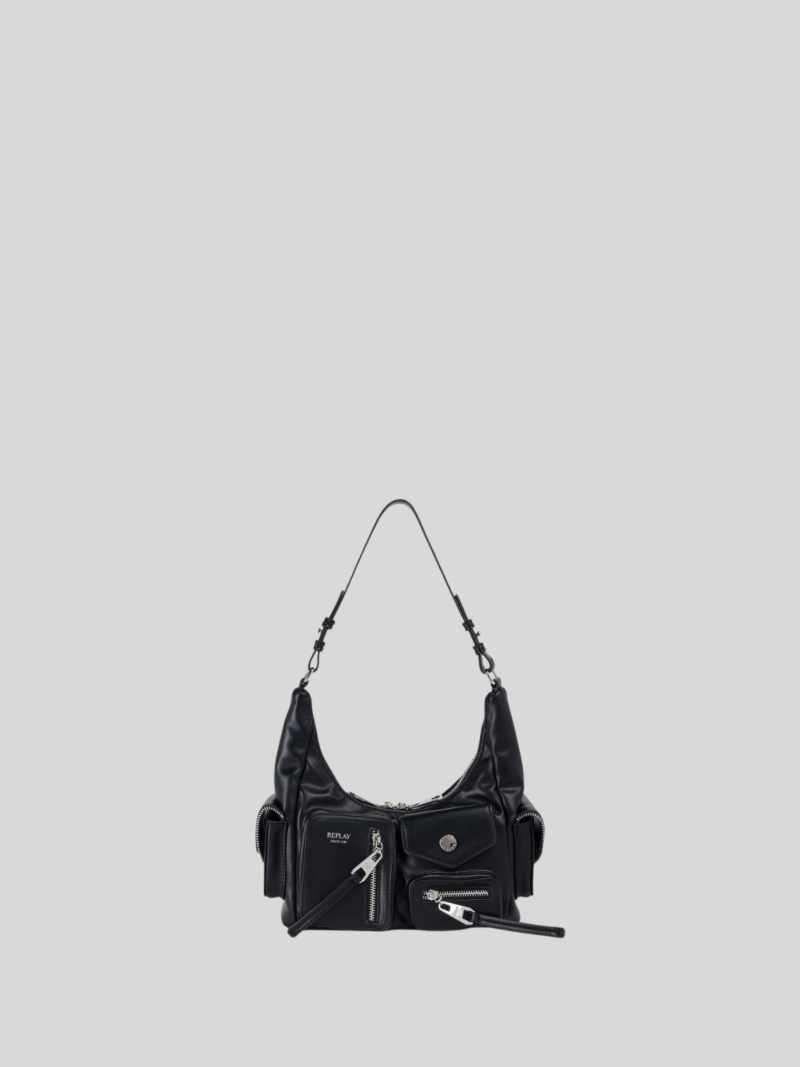 pocketed hobo shoulder bag
