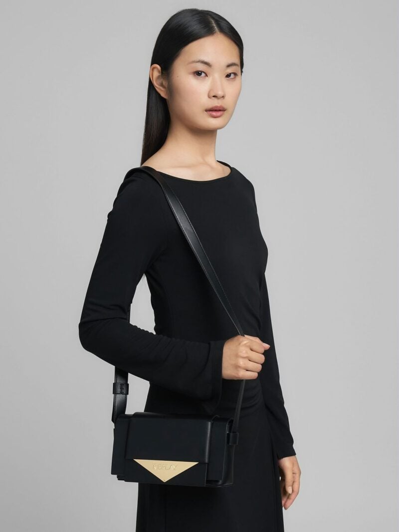 crossbody bag with diamond logo