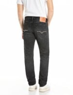 deryck regular fit 12 oz washed dark grey cotton denim