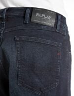 waine tapered fit dark blue jeans
