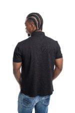 natural white pop badge polo