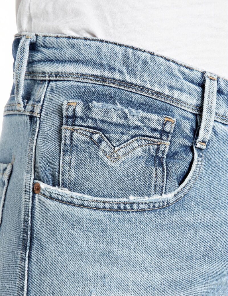anbass slim fit 11 oz light blue comfort denim