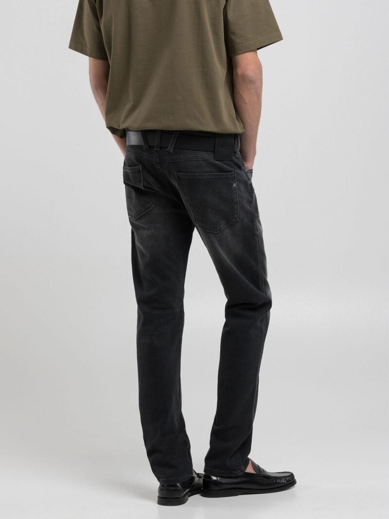 anbass slim fit black denim