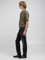 anbass slim fit black denim