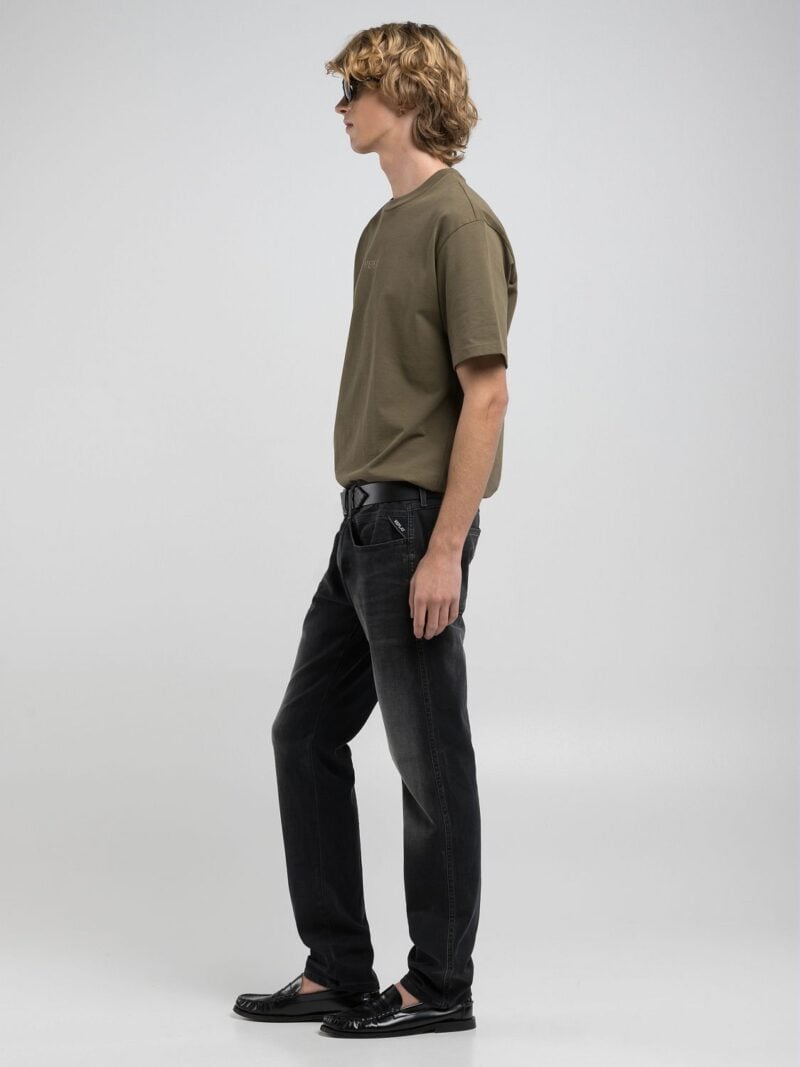 anbass slim fit black denim