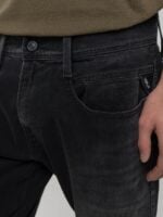 anbass slim fit black denim