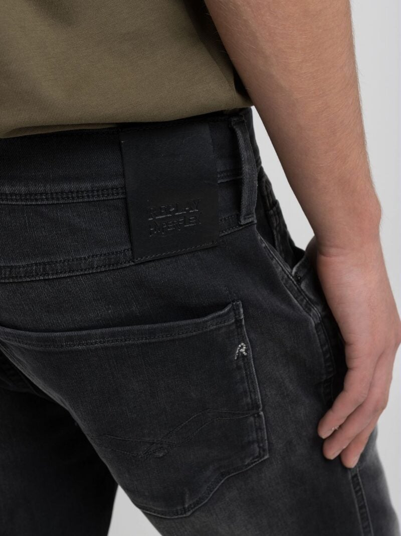 anbass slim fit black denim