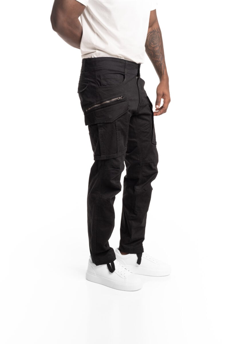pop badge black cargo pants