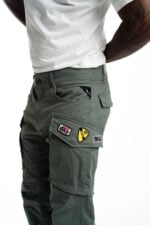 pop badge black cargo pants