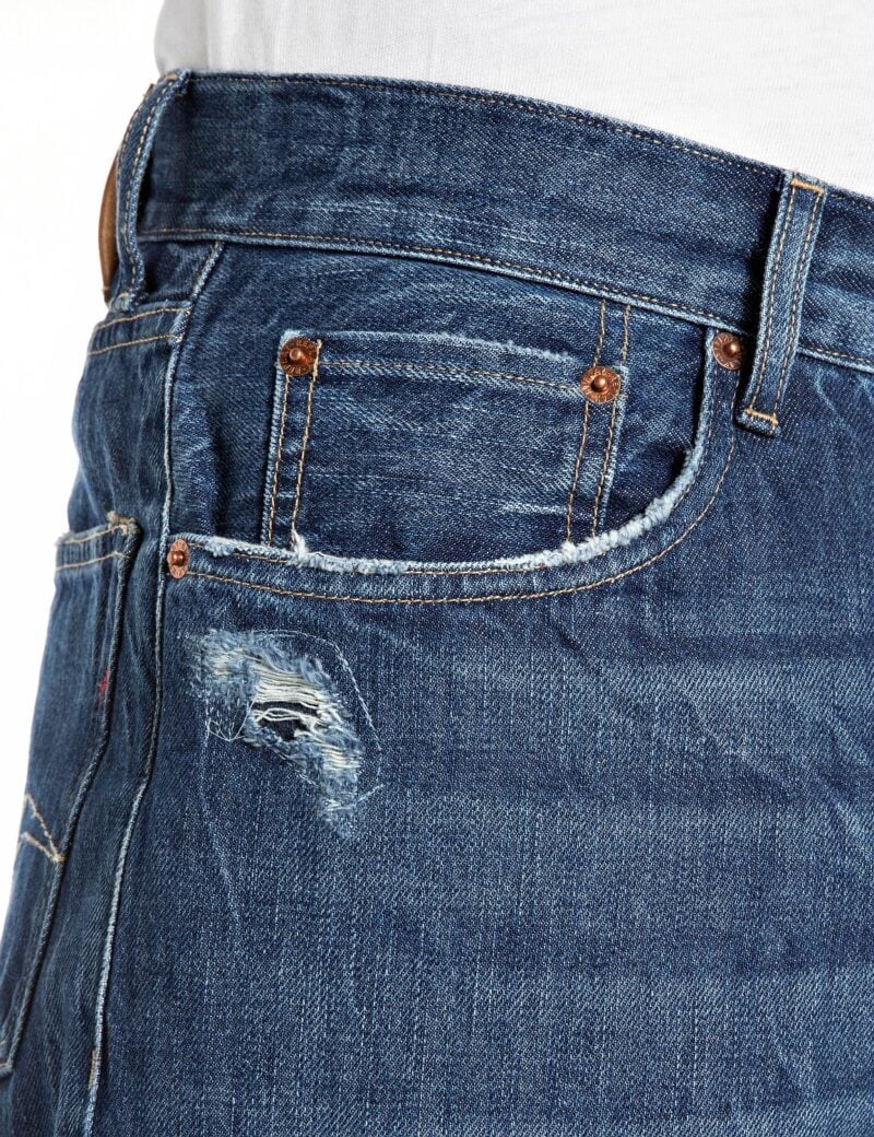 m9zero1 straight fit dark blue denim
