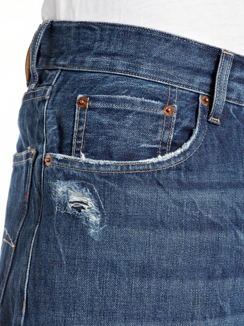 m9zero1 straight fit dark blue denim