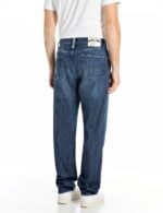 m9zero1 straight fit dark blue denim