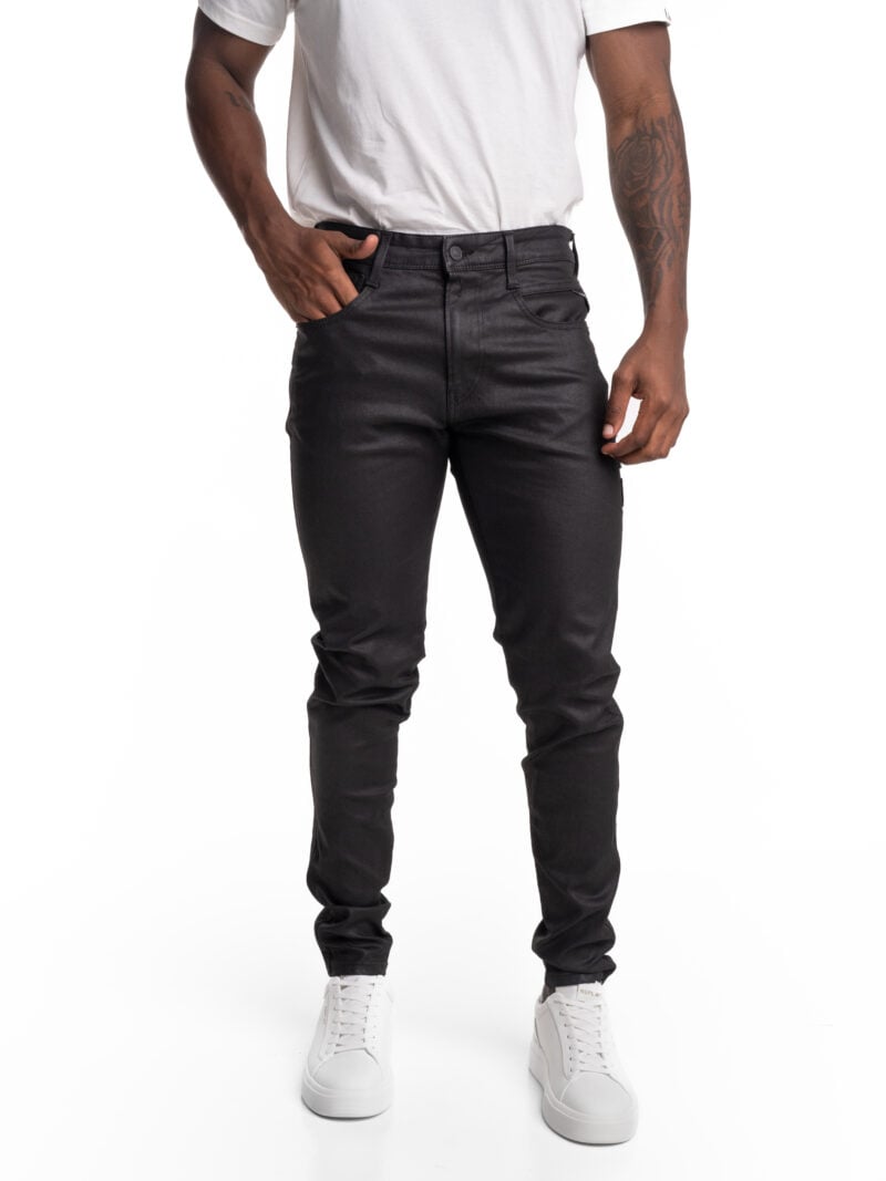 bronny super slim wax coated denim