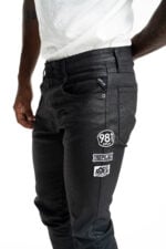 bronny super slim wax coated denim