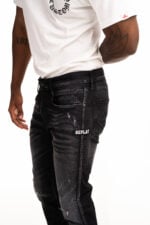 bronny 10.5 oz black declave power stretch denim